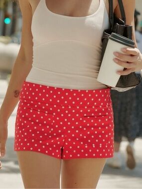 NWT ZARA POLKA DOT MINI SHORTS